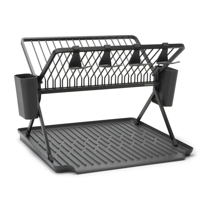 Sinkside 可折叠碗碟架51cm - 深灰色 - Brabantia