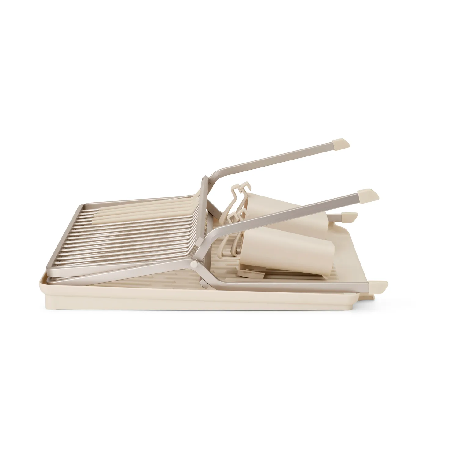 Sinkside 可折叠碗碟架51cm, 柔米色 Brabantia