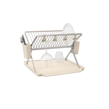Sinkside 可折叠碗碟架51cm - 柔米色 - Brabantia