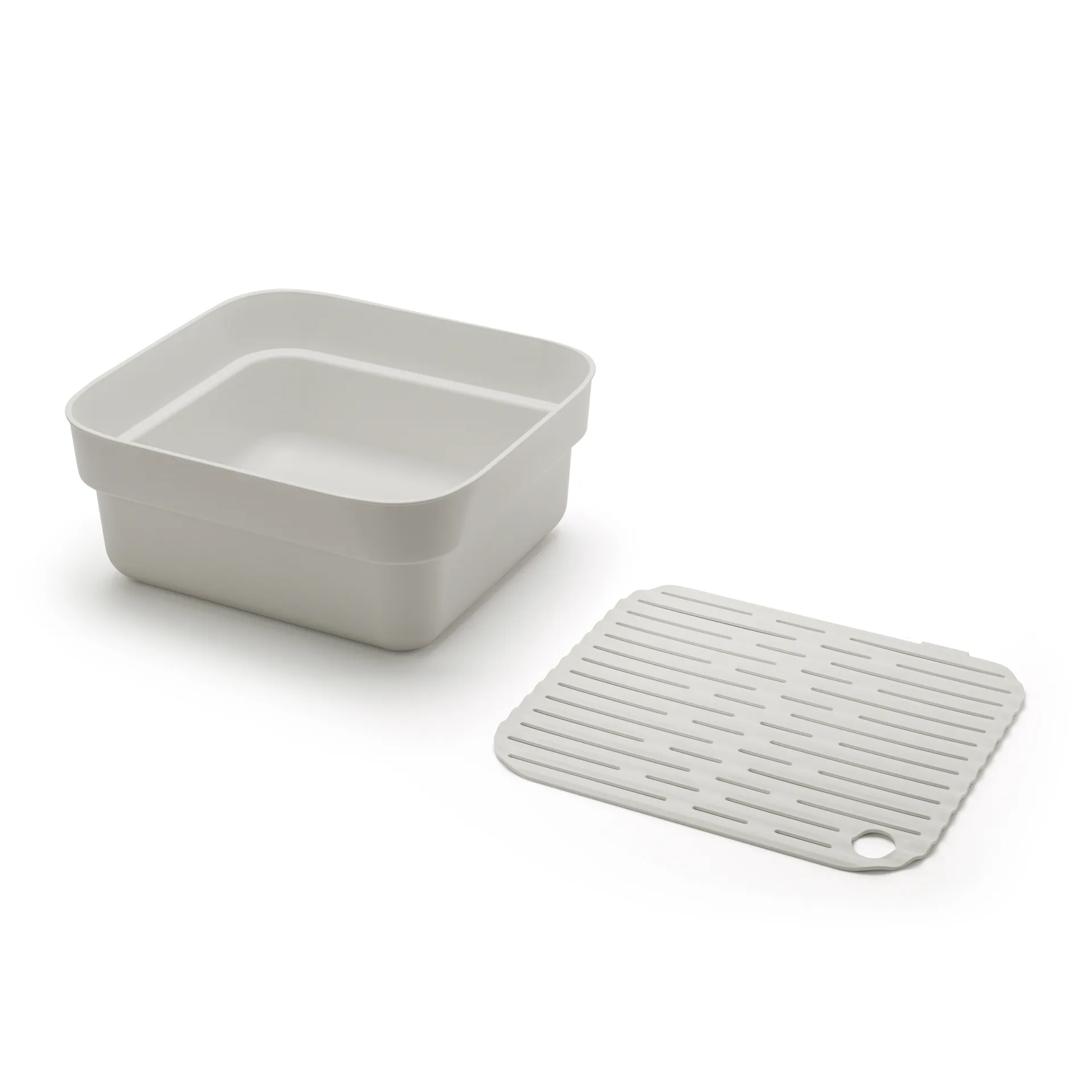 Sinkside dish 碗  with drying tray 34x37 cm, Light 灰色 Brabantia