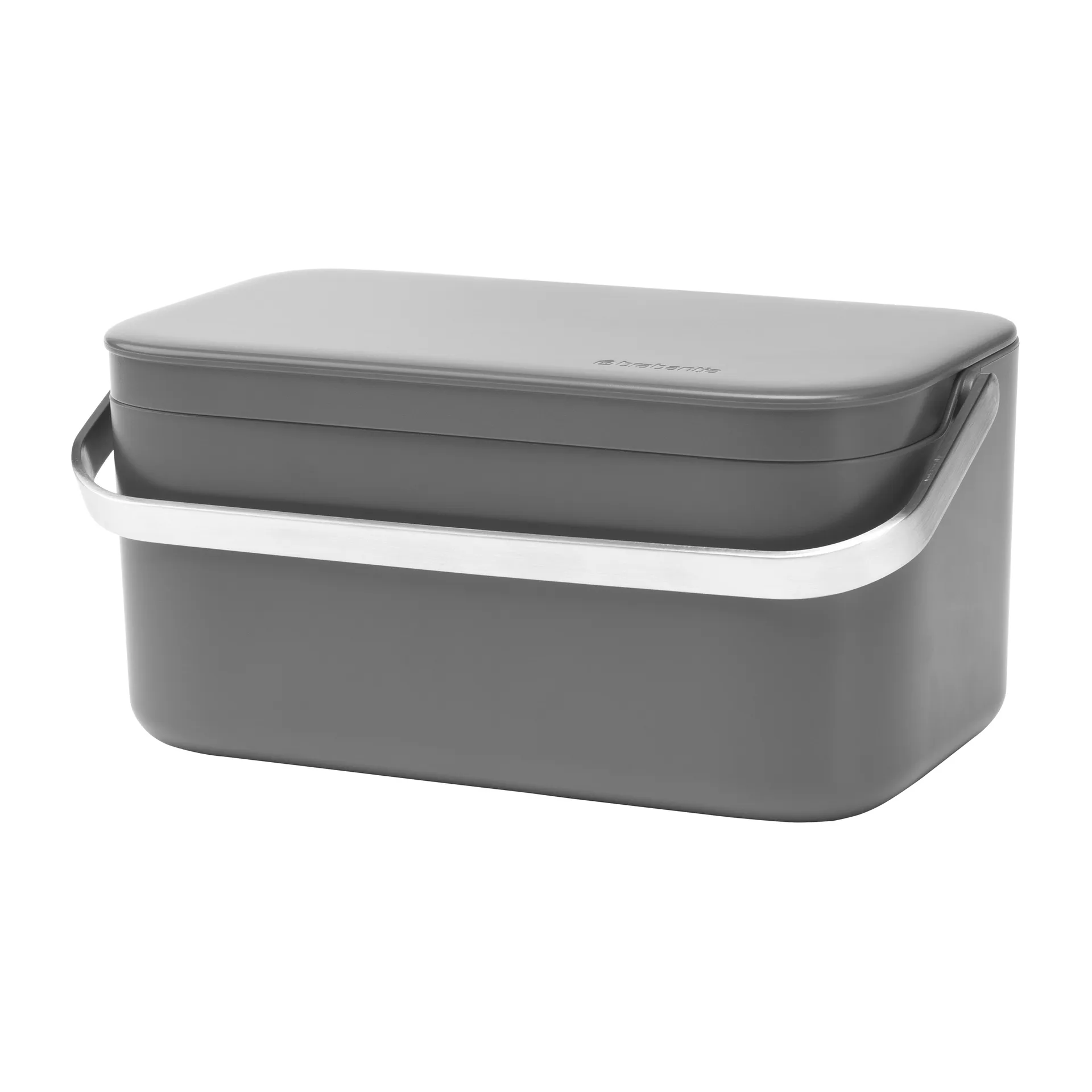 Sinkside food waste bin 13x22 cm, Dark 灰色 Brabantia
