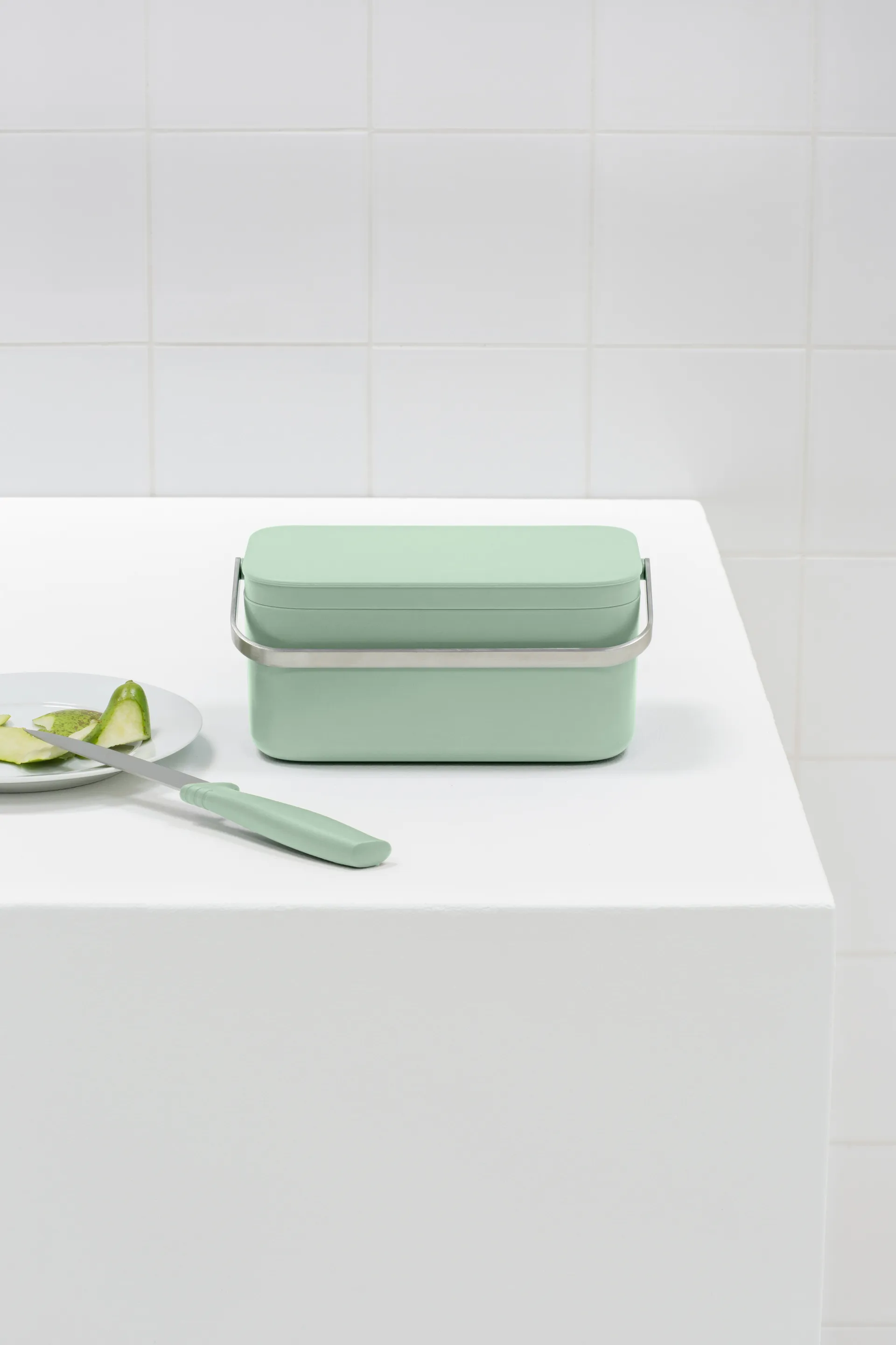 Sinkside food waste bin 13x22 cm, Jade 绿色 Brabantia