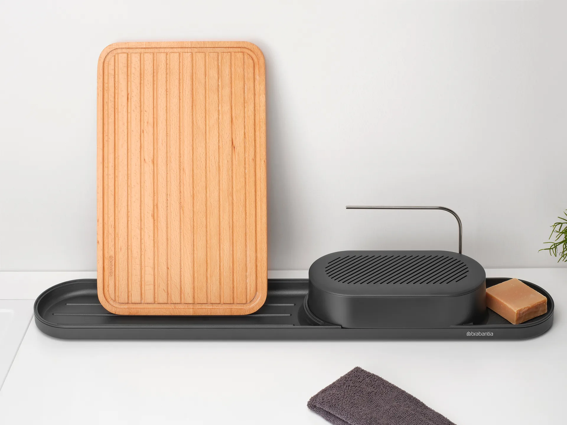 SinkStyle sink 整理收纳箱 set 2件, Mineral Infinite Grey Brabantia