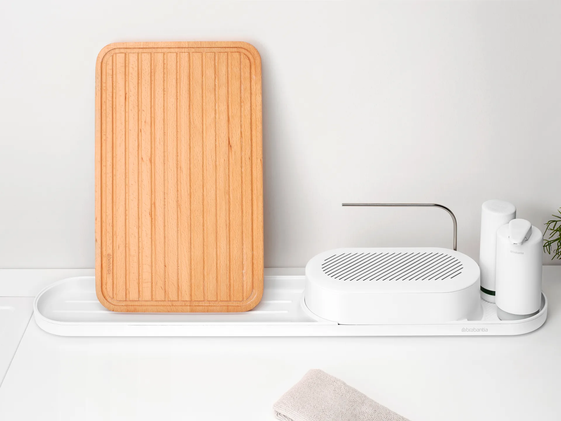 SinkStyle sink 整理收纳箱 set 4件, Mineral Fresh White Brabantia