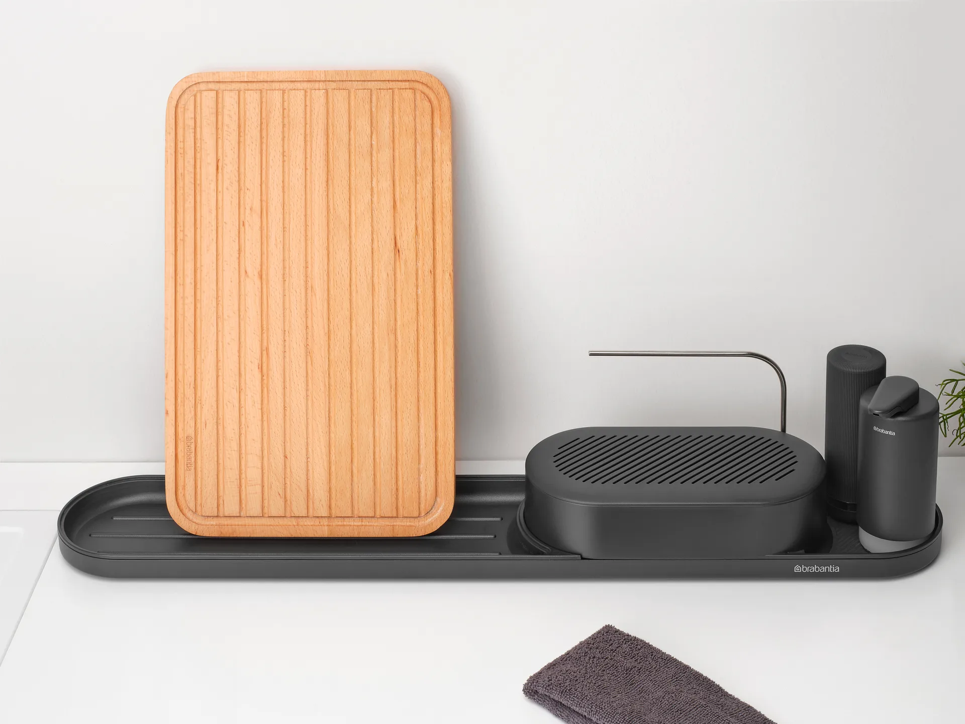 SinkStyle sink 整理收纳箱 set 4件, Mineral Infinite Grey Brabantia