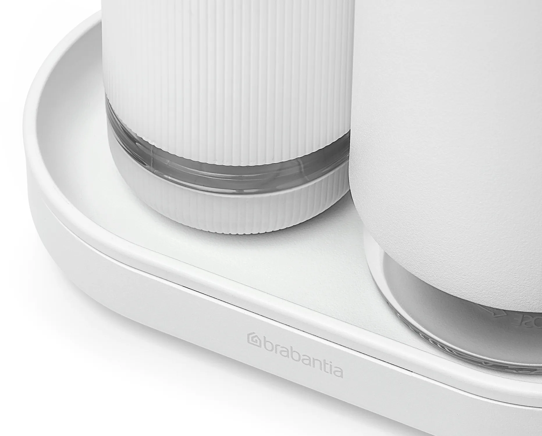 SinkStyle 皂瓶洗衣液瓶套装, 矿物清新白色 Brabantia