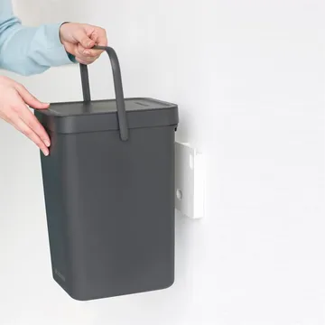 Sort & Go 分类垃圾桶 12升 - 灰色 - Brabantia