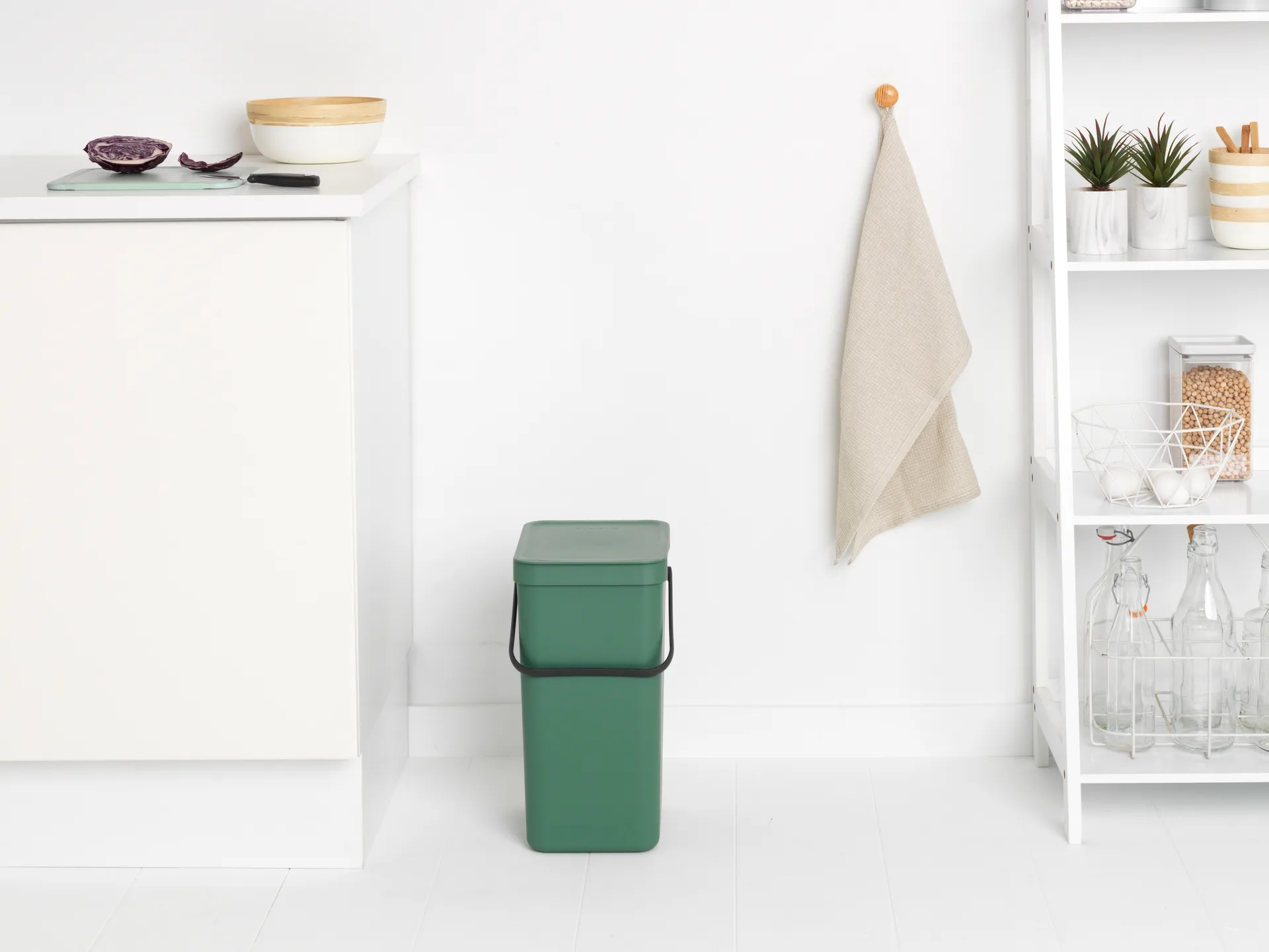Sort & Go 分类垃圾桶 16升, 冷杉绿色 Brabantia