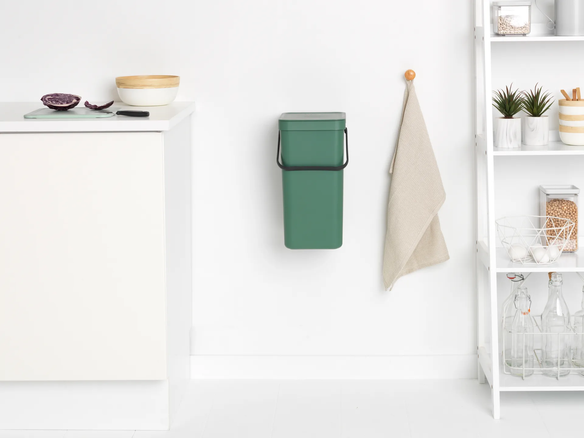 Sort & Go 分类垃圾桶 16升, 冷杉绿色 Brabantia