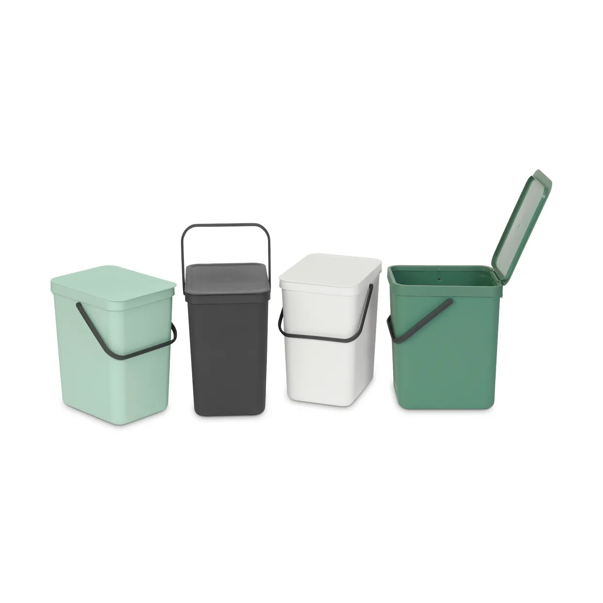 Sort & Go 分类垃圾桶 25升, 翡翠绿色 Brabantia