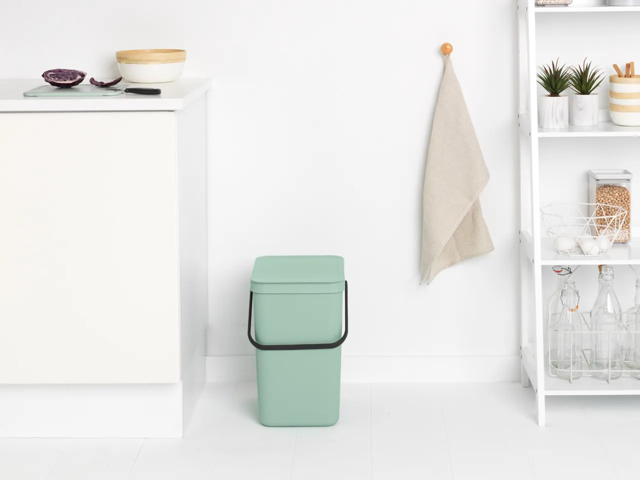 Sort & Go 分类垃圾桶 25升, 翡翠绿色 Brabantia