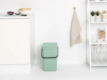 Sort & Go 分类垃圾桶 25升 - 翡翠绿色 - Brabantia