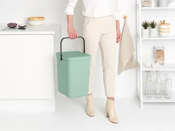 Sort & Go 分类垃圾桶 25升 - 翡翠绿色 - Brabantia