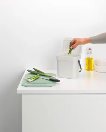 Sort & Go 分类垃圾桶 3升 - Light 灰色 - Brabantia