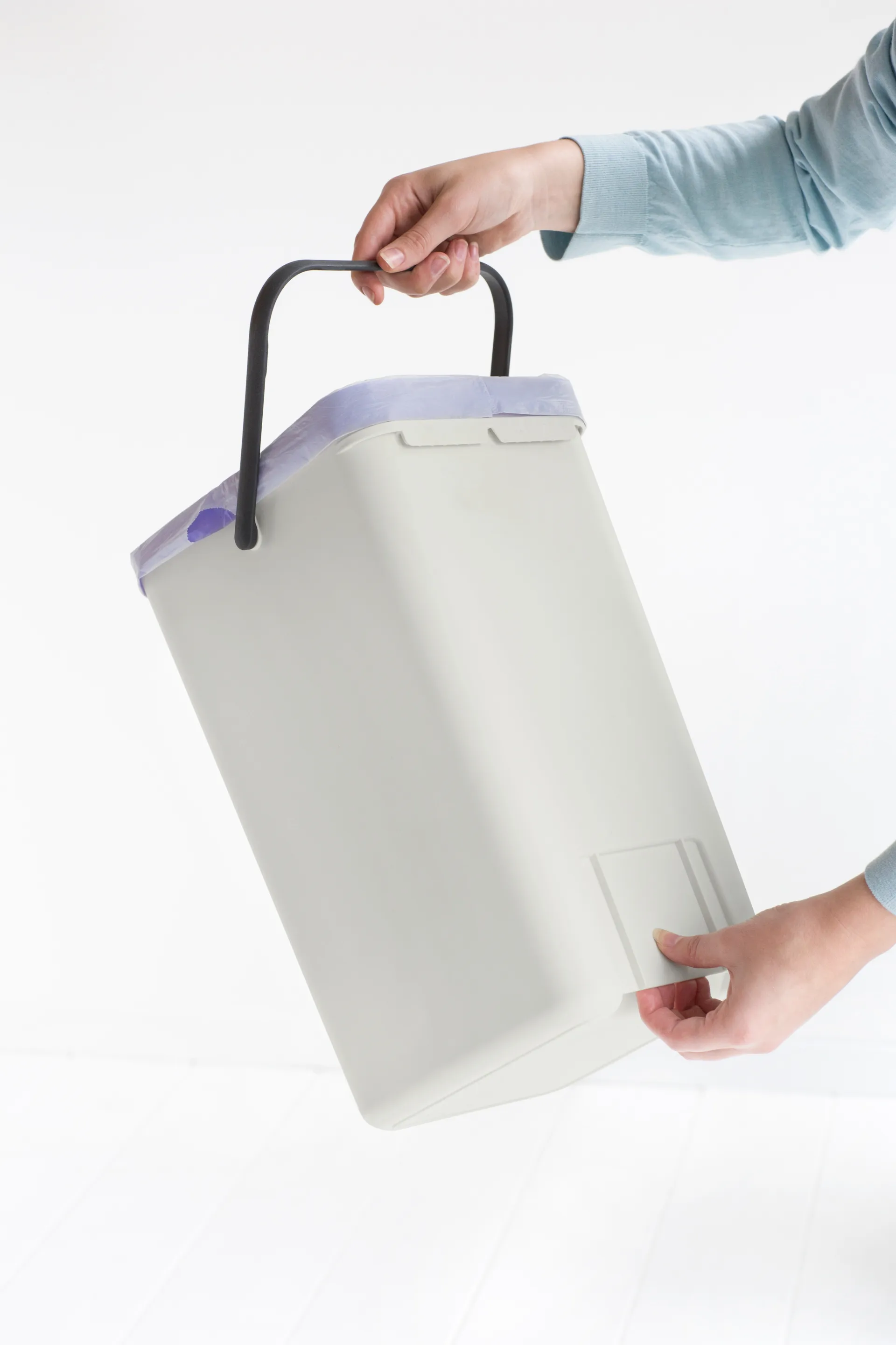 Sort & Go waste bin 12 l., Light 灰色 Brabantia