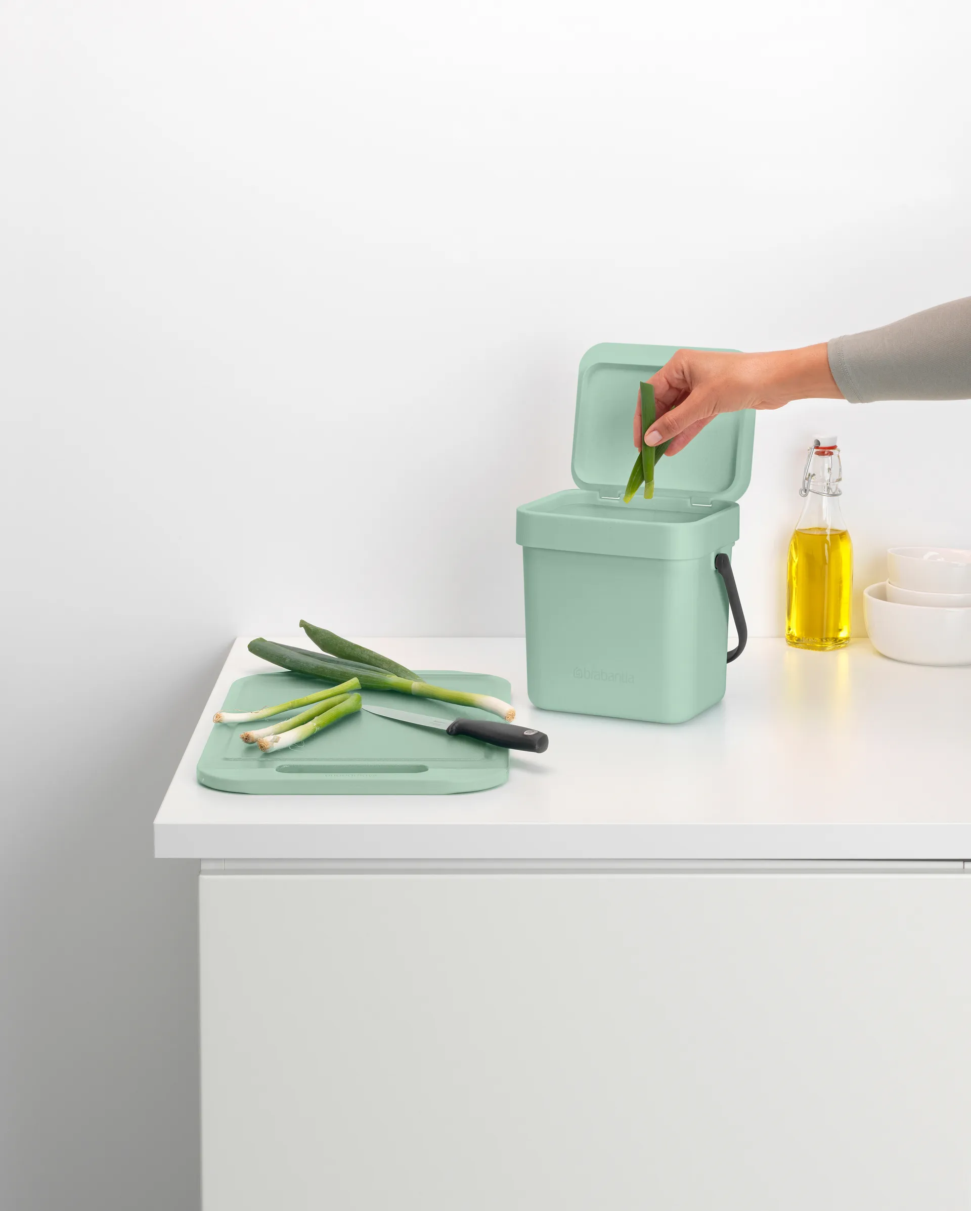 Sort & Go waste bin 3 L, Jade 绿色 Brabantia