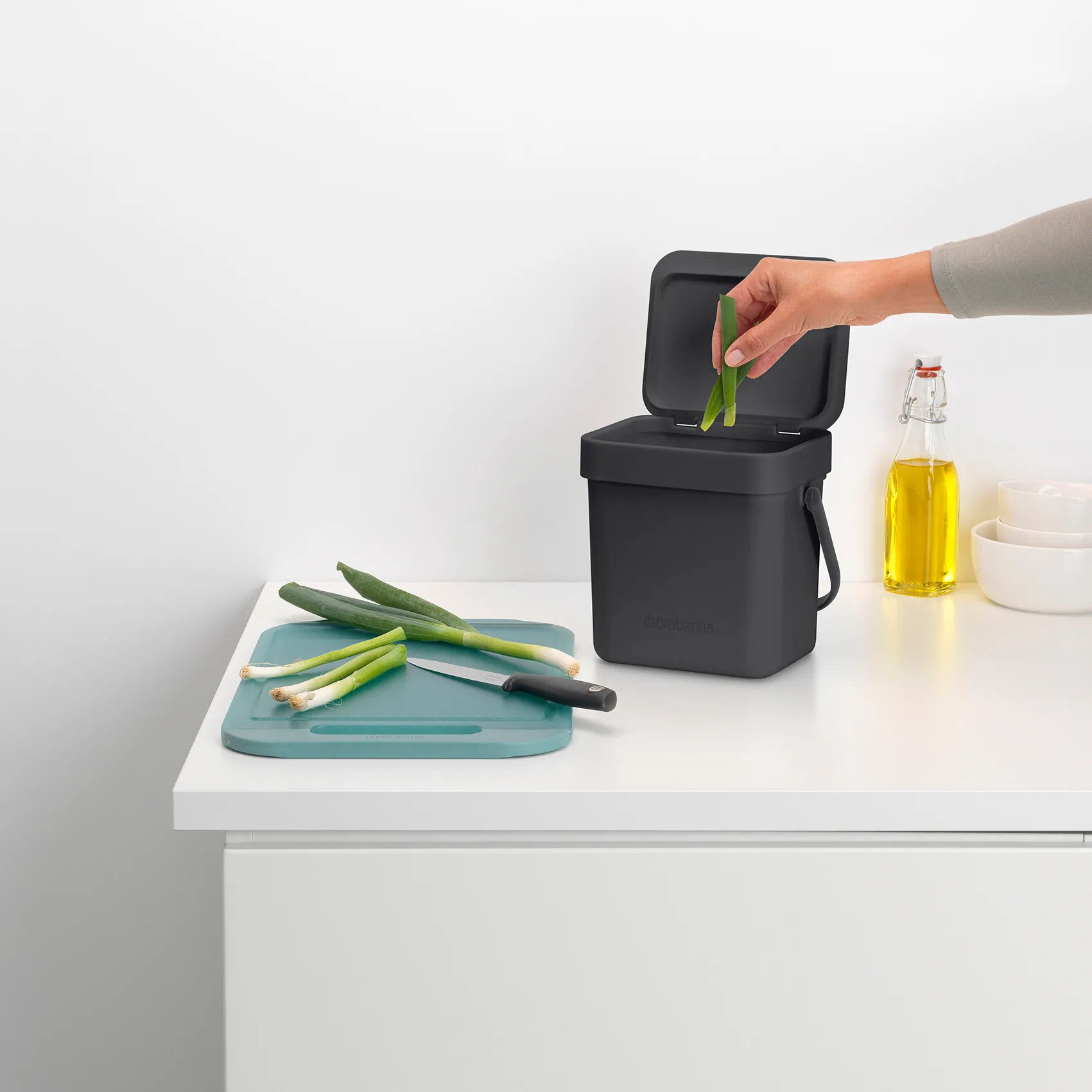 Sort & Go waste bin 3 L, 灰色 Brabantia