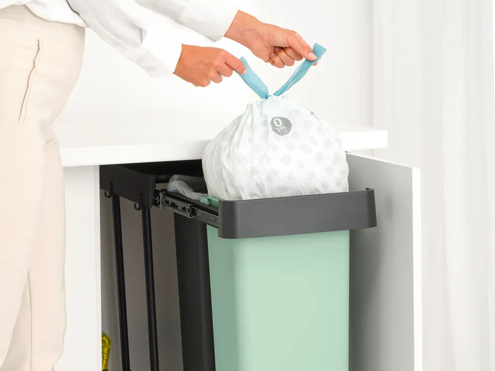 Sort&Go 嵌入式分类垃圾桶 2x30升, 深灰色 Brabantia