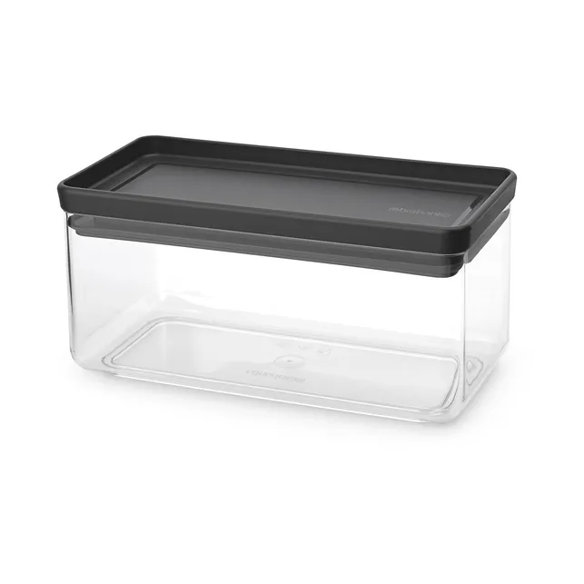 TASTY+ 可堆叠收纳盒 1.5升, 深灰色 Brabantia