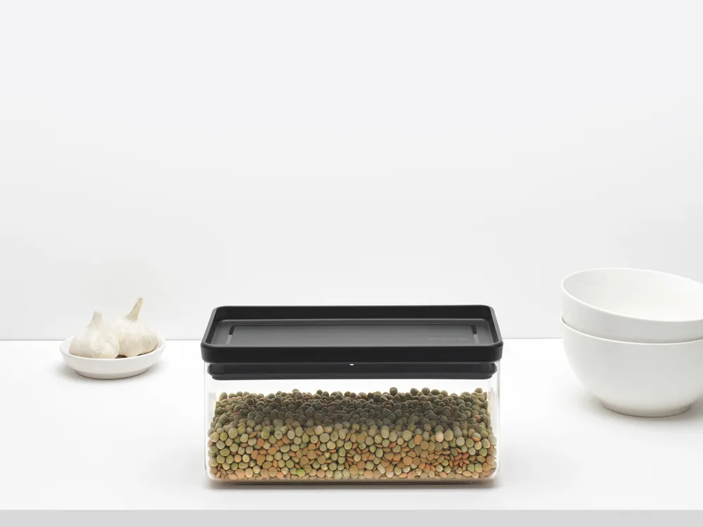 TASTY+ 可堆叠收纳盒 1.5升, 深灰色 Brabantia
