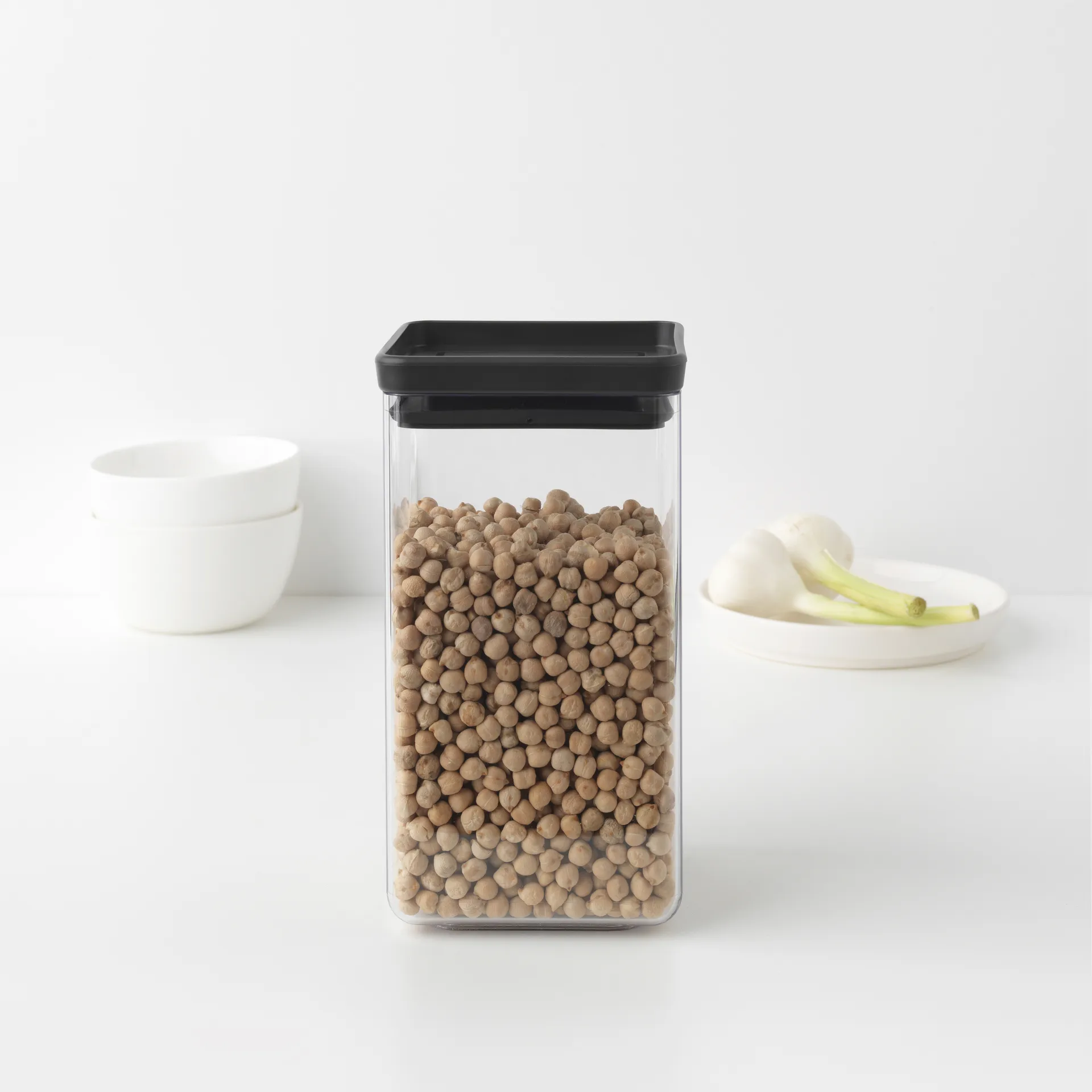 TASTY+ square storage jar 1.6 L, Dark 灰色 Brabantia
