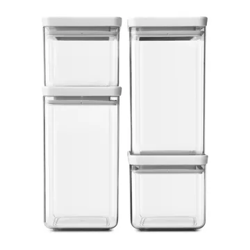 TASTY+ 方形收纳罐套装 - 浅灰色 - Brabantia