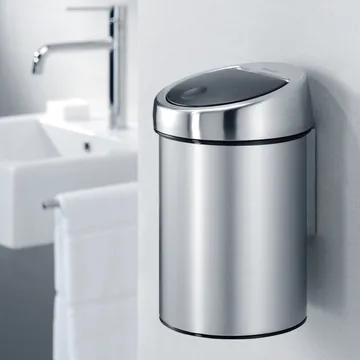Touch Bin 3升壁挂式垃圾桶 - 哑光钢 - Brabantia