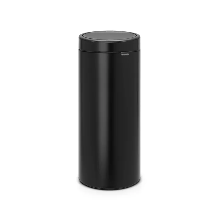 Touch Bin 30升垃圾桶 - 哑光黑色 - Brabantia