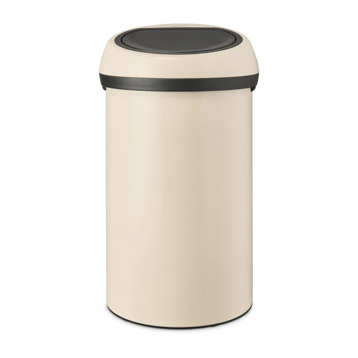 圆形Touch Bin 60升垃圾桶 - 柔和米色 - Brabantia