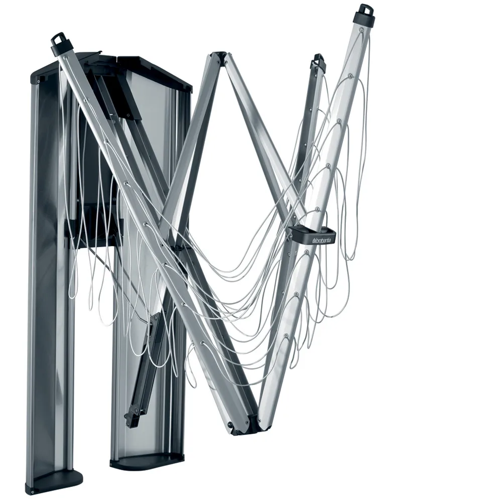 WallFix 晾衣绳 24m 带保护盒, 灰色 Brabantia