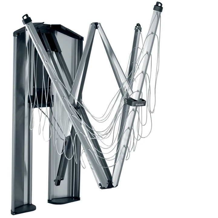 WallFix 晾衣绳 24m 带保护盒 - 灰色 - Brabantia