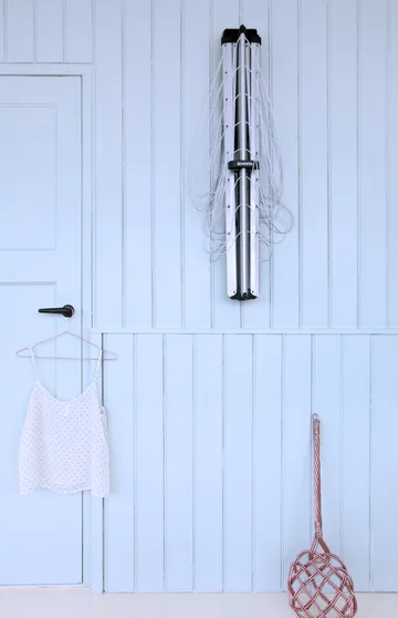 WallFix 晾衣绳 24m 带织物保护套 - 灰色 - Brabantia