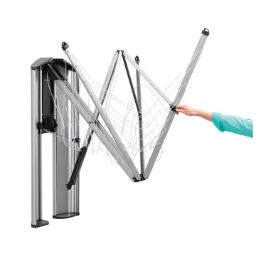 WallFix 晾衣绳保护盒保护套 - 拉丝钢制 - Brabantia
