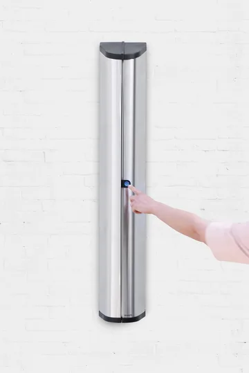 WallFix 晾衣绳保护盒保护套 - 拉丝钢制 - Brabantia