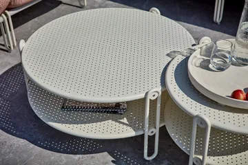 Blixt 咖啡桌 - 珍珠 白色, Ø65 cm - Brafab