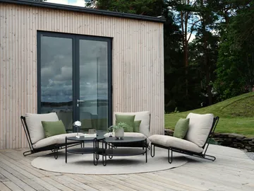 Blixt 咖啡桌 - 黑色 Ø85 cm - Brafab