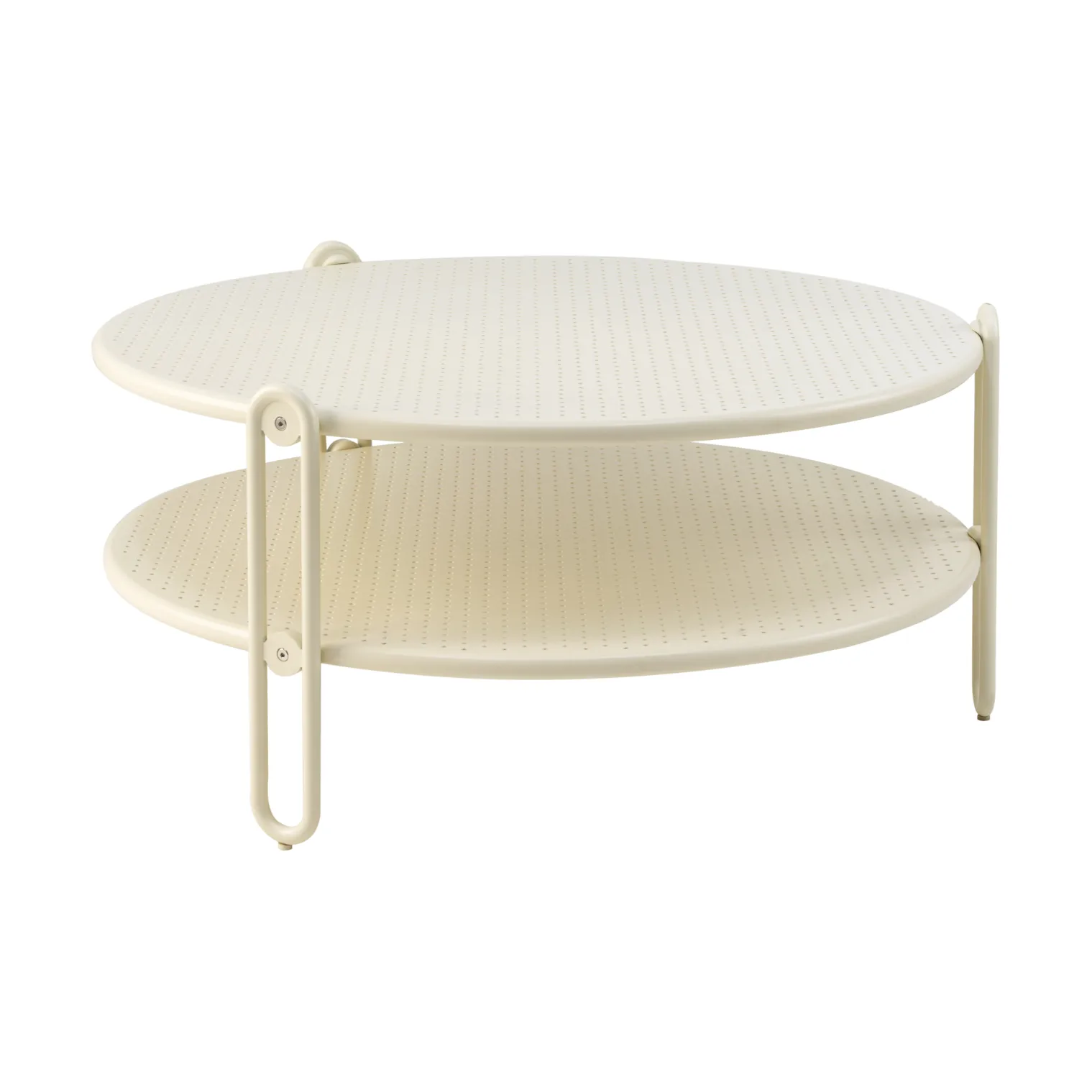 Blixt 咖啡桌, 珍珠白_Ø85cm Brafab