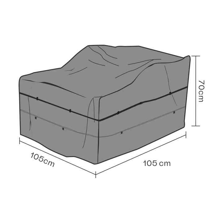 Brafab furniture cover 扶手椅 - 黑色 105 cm - Brafab
