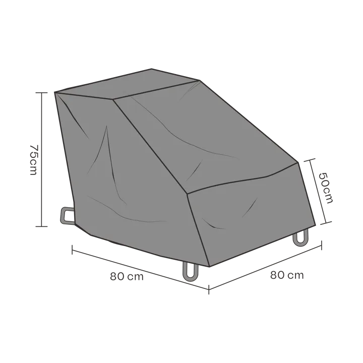 Brafab furniture cover 扶手椅 - 黑色 80 cm - Brafab