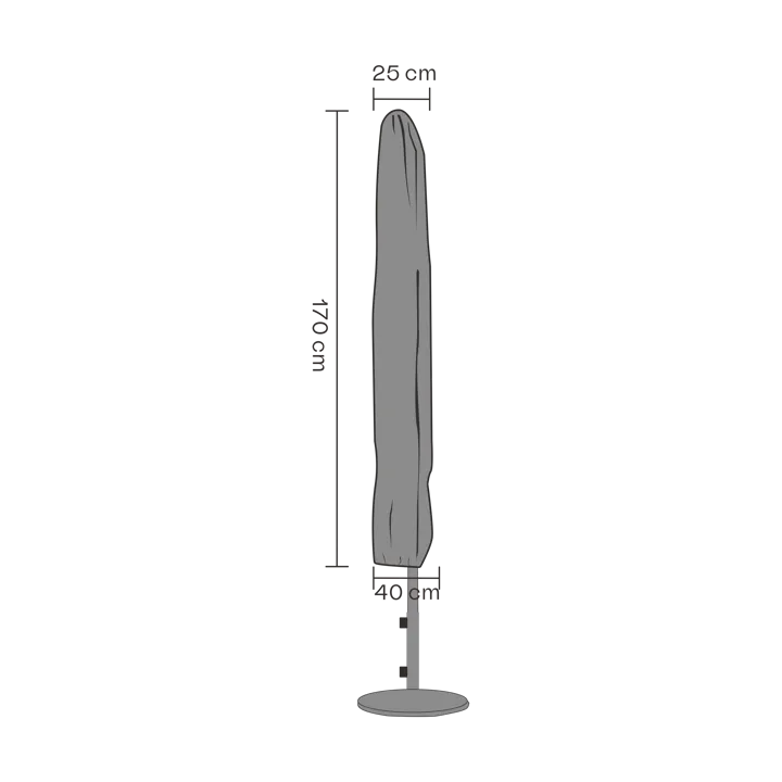 Brafab furniture cover parasol - 黑色 170 cm - Brafab