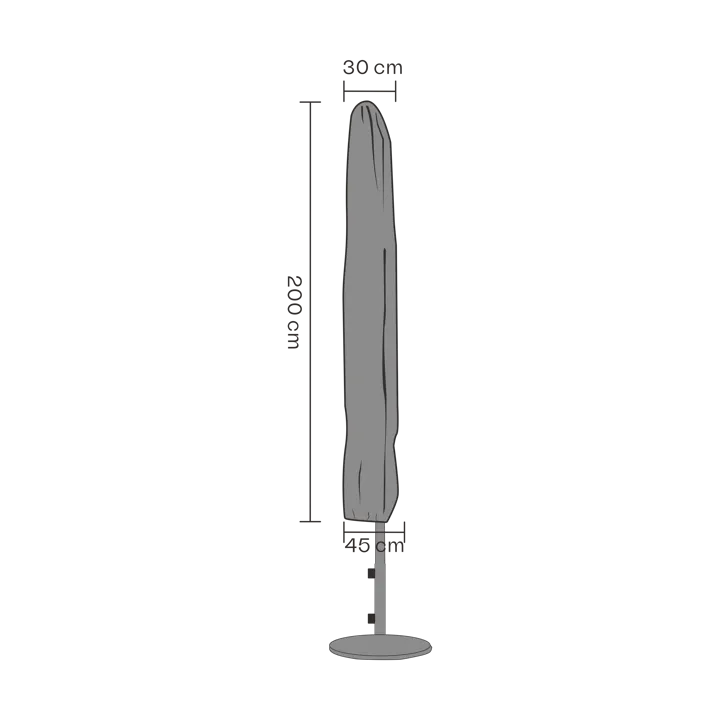 Brafab furniture cover parasol - 黑色 200 cm - Brafab
