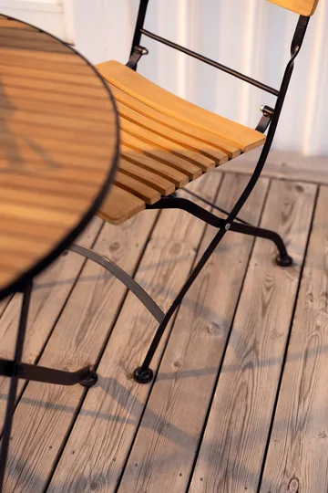 Brewer dining 椅子 - 黑色-teak - Brafab