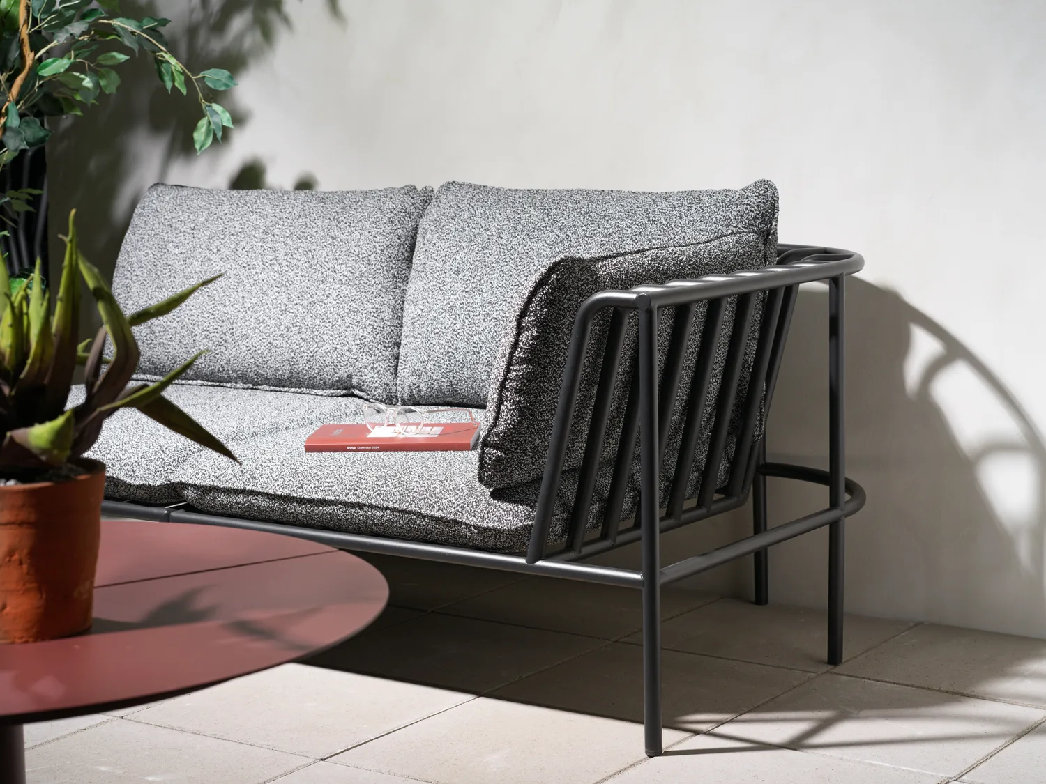 Collier sofa module, 黑色-teddy ant, middle section Brafab