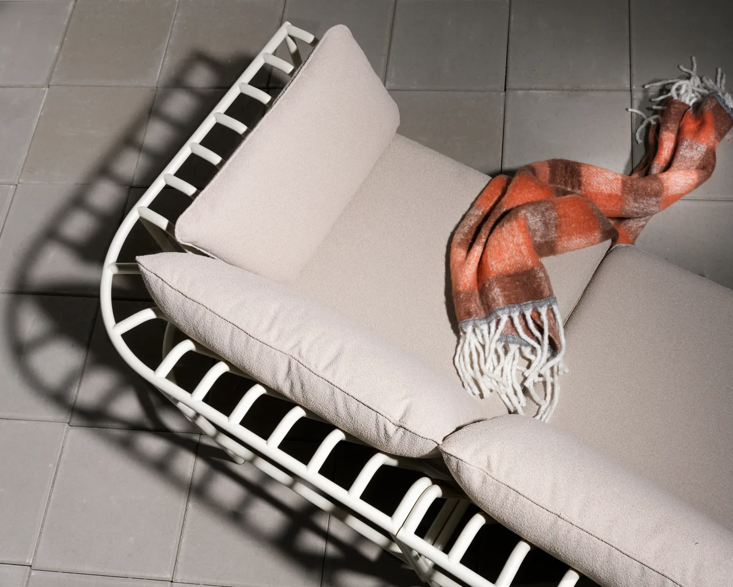 Collier sofa module, 珍珠 白色-teddy 米色, corner Brafab