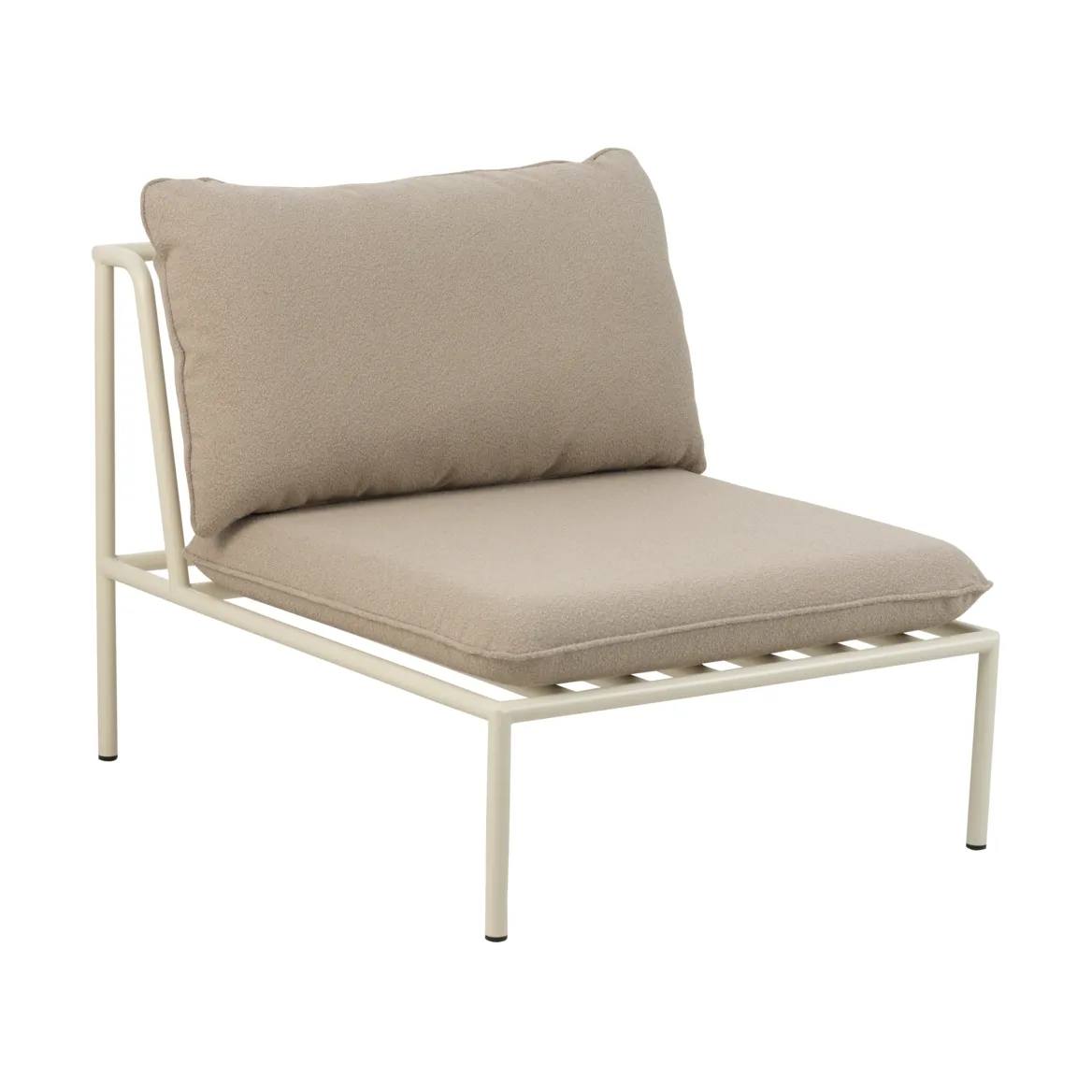 Collier sofa module, 珍珠 白色-teddy 米色, middle section Brafab