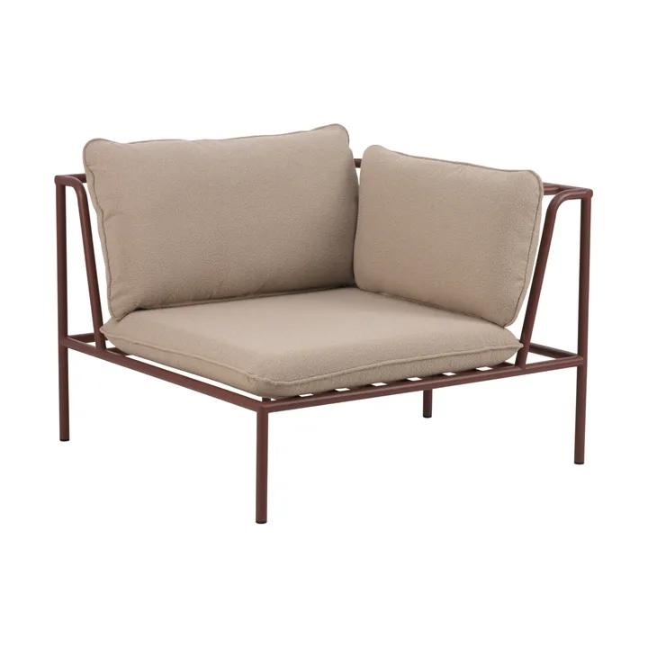 Collier sofa module - Zin 红色-teddy 米色, corner - Brafab