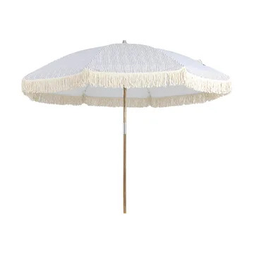 Gatsby parasol - 灰色 stripe, Ø256 cm - Brafab