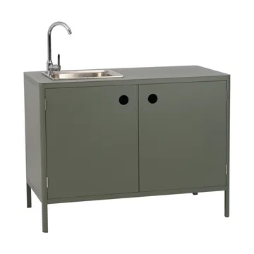 Kelia outdoor kitchen base 柜子 with sink - Nordic 绿色, 121x90x64 - Brafab