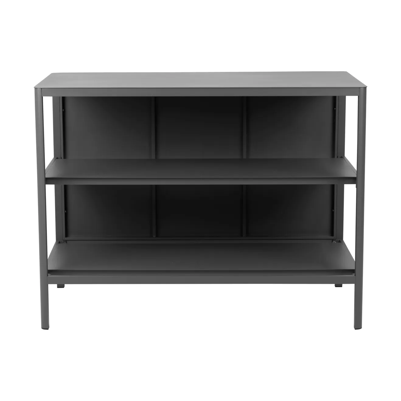 Kelia outdoor kitchen 长椅 with shelves, Anthracite, 121x91x64 cm Brafab