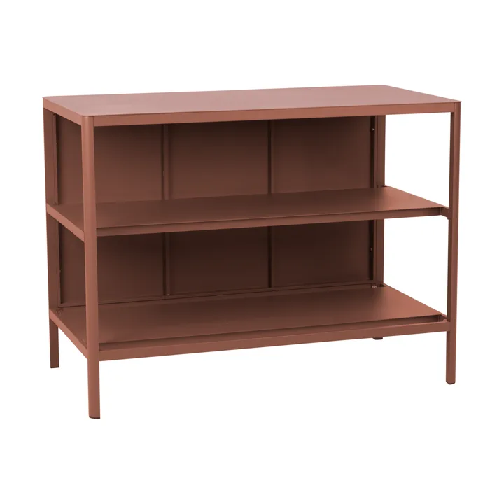 Kelia outdoor kitchen 长椅 with shelves - Zin 红色, 121x91x64 cm - Brafab